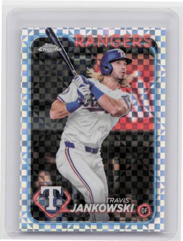 2024 Topps Chrome Update Travis Jankowski X Fractors #USC151 Rangers