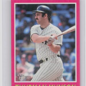 2024 Topps Heritage Mini Thurman Munson #75BS-5 Yankees 1975 Topps Baseball Sens