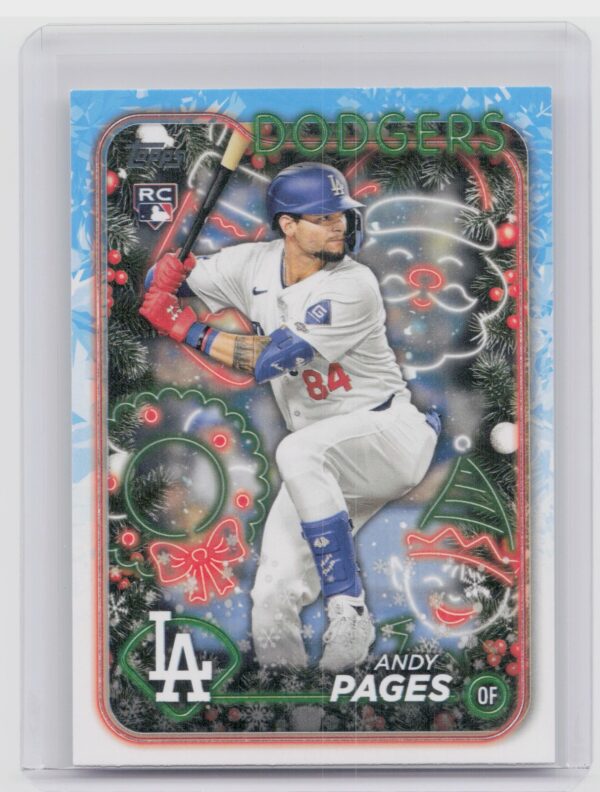2024 Topps Holiday Andy Pages RC #H103 Dodgers