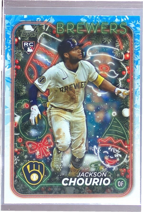 2024 Topps Holiday Jackson Chourio RC #H119 Brewers