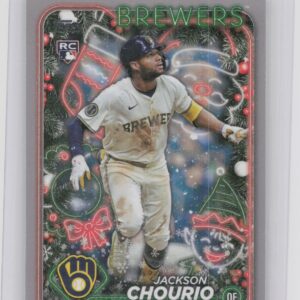 2024 Topps Holiday Jackson Chourio RC #H119 Brewers