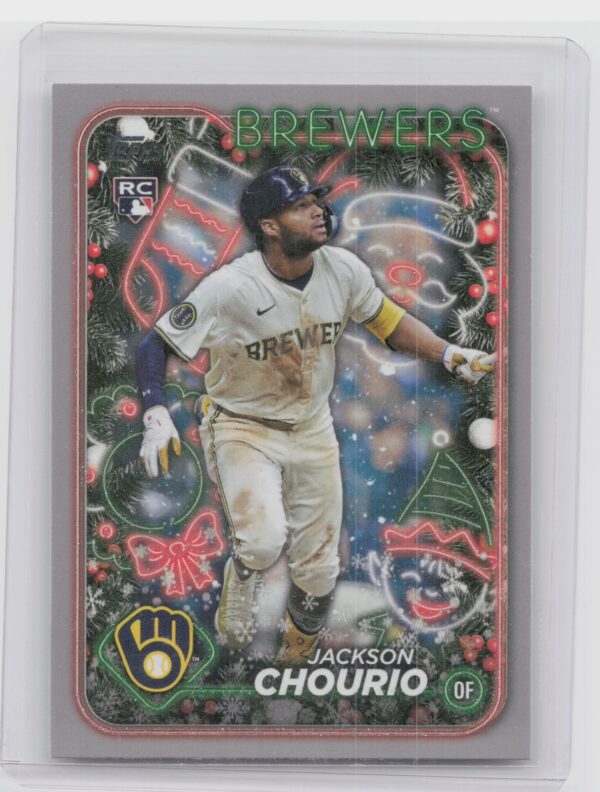 2024 Topps Holiday Jackson Chourio RC #H119 Brewers