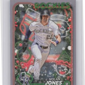 2024 Topps Holiday Nolan Jones Silver Glitter #H115 Rockies