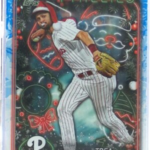 2024 Topps Holiday Trea Turner SP VAR Santa Hat #H43 Phillies