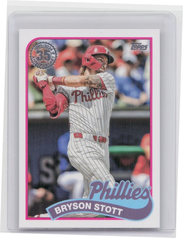 2024 Topps Update Bryson Stott #89US-25 Phillies 1989 Topps Baseball 35th Annive