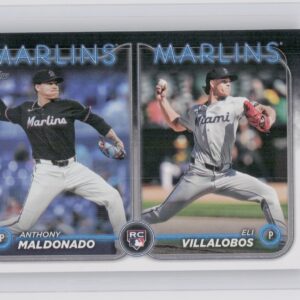 2024 Topps Update Eli Villalobos  / Anthony Maldonado RC #US305 Marlins
