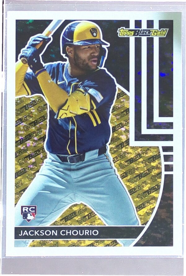 2024 Topps Update Jackson Chourio RC #BG-25 Brewers Topps Black Gold