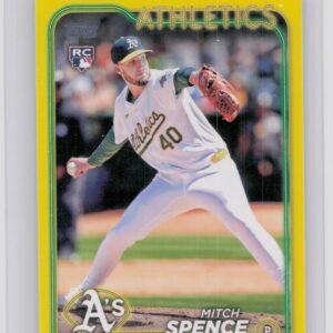 2024 Topps Update Mitch Spence Yellow #US28 Athletics