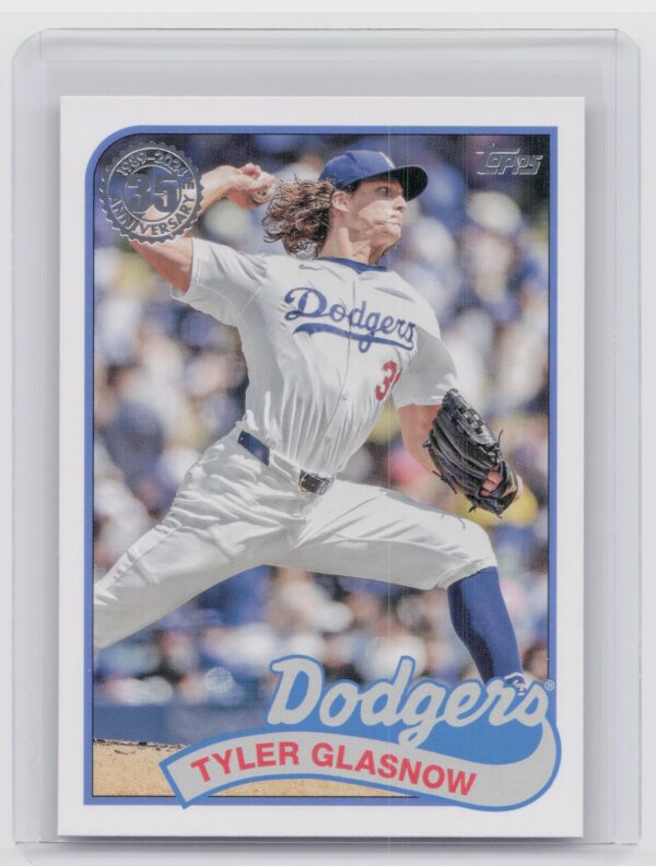 2024 Topps Update Tyler Glasnow #89US-1 Dodgers 1989 Topps Baseball 35th Anni