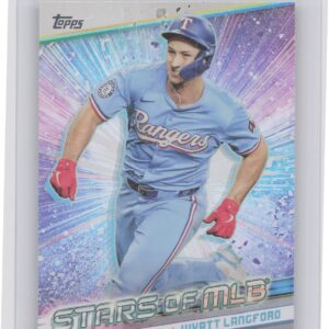 2024 Topps Update Wyatt Langford #SMLB-85 Rangers Stars of MLB