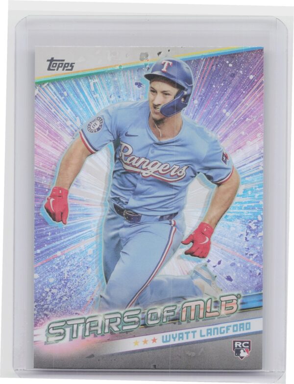 2024 Topps Update Wyatt Langford #SMLB-85 Rangers Stars of MLB