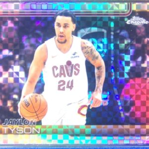 2025-26 Topps Chrome Jaylon Tyson X Fractor #50 Cavaliers