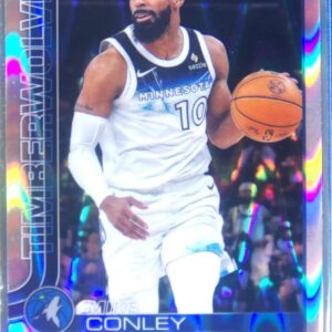 2025-26 Topps Chrome Mike Conley RayWave Refractor #132 Timberwolves