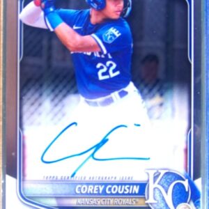 2025 Bowman Chrome Corey Cousin Auto #CPA-CCO Royals Bowman Chrome Prospects Au
