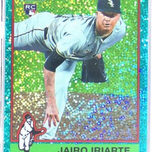 2025 Heritage Jairo Iriarte Chrome Aqua Sparkle Refractor RC #385 Sox