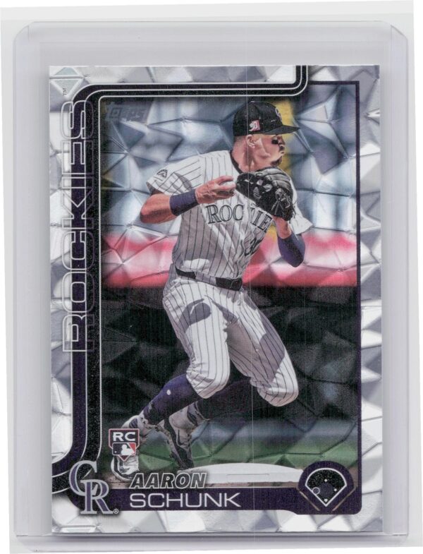 2025 Topps Aaron Schunk Diamante Foil #196 Rockies