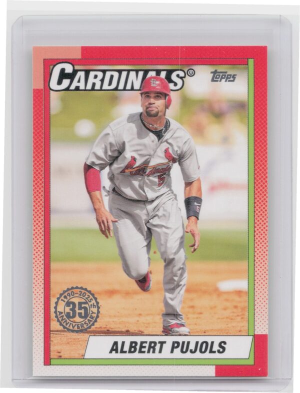2025 Topps Albert Pujols #T90-68 Cardinals 1990 Topps Baseball 35th Anniversary