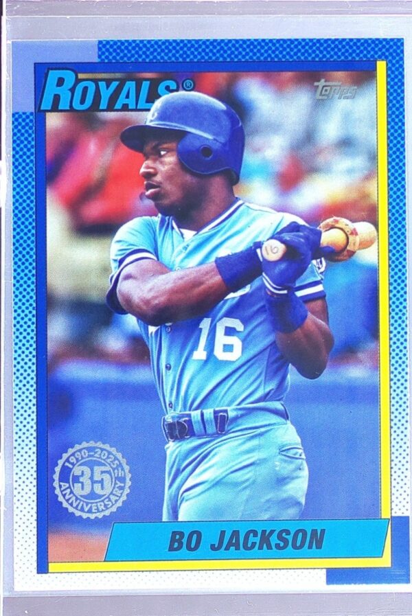 2025 Topps Bo Jackson #T90-62 Royals 1990 Topps Baseball 35th Anniversary