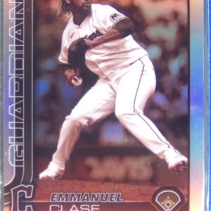 2025 Topps Chrome Emmanuel Clase Sepia Refractors #135 Guardians