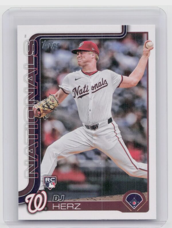2025 Topps DJ Herz RC #287 Nationals