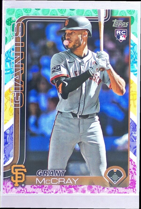 2025 Topps Grant McCray Holiday Tin Variation RC #213 Giants