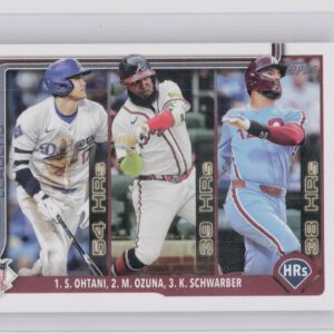 2025 Topps National League Leaders HR (Shohei Ohtani / Marcell Ozuna / Kyle Schw