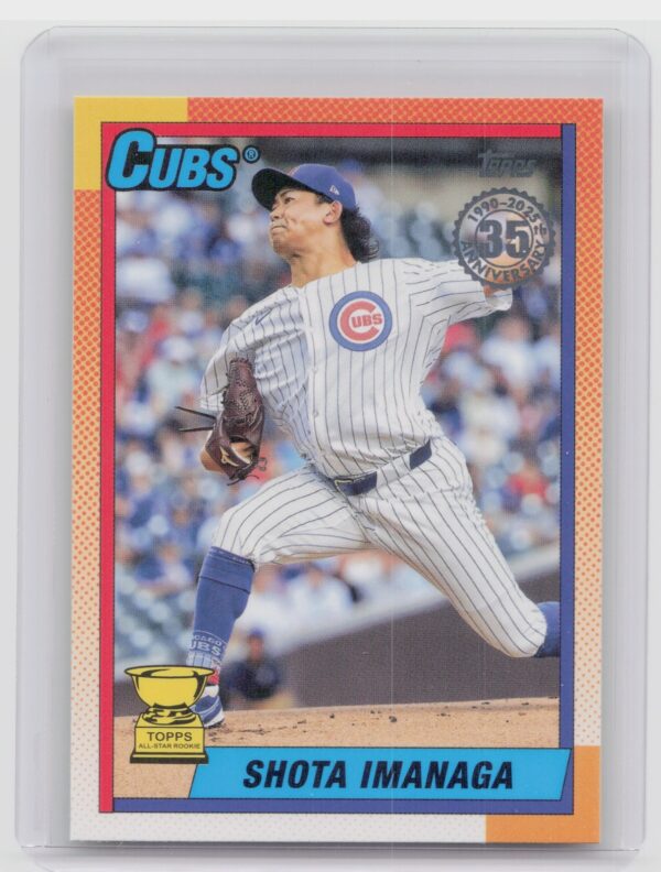2025 Topps Shota Imanaga #T90-85 Cubs 1990 Topps Baseball 35th Anniversary