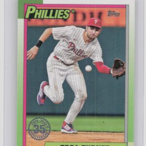 2025 Topps Trea Turner #T90-43 Phillies 1990 Topps Baseball 35th Anniversary