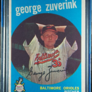 1959 Topps George Zuverink VAR #219 Orioles