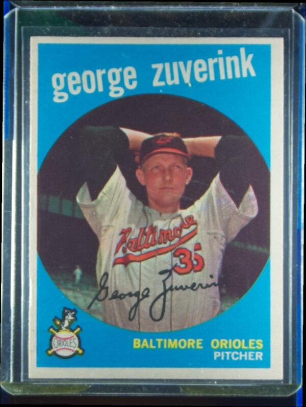 1959 Topps George Zuverink VAR #219 Orioles
