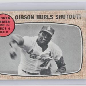 1968 Topps Gibson Hurls Shutout! #154 Cardinals