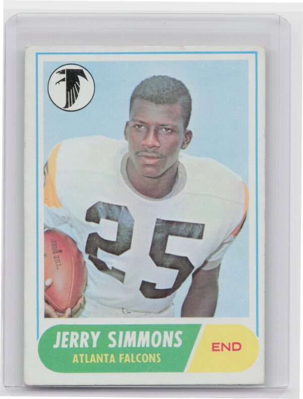 1968 Topps Jerry Simmons RC #177 Falcons