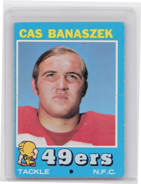 1971 Topps Cas Banaszek RC #52 49ers