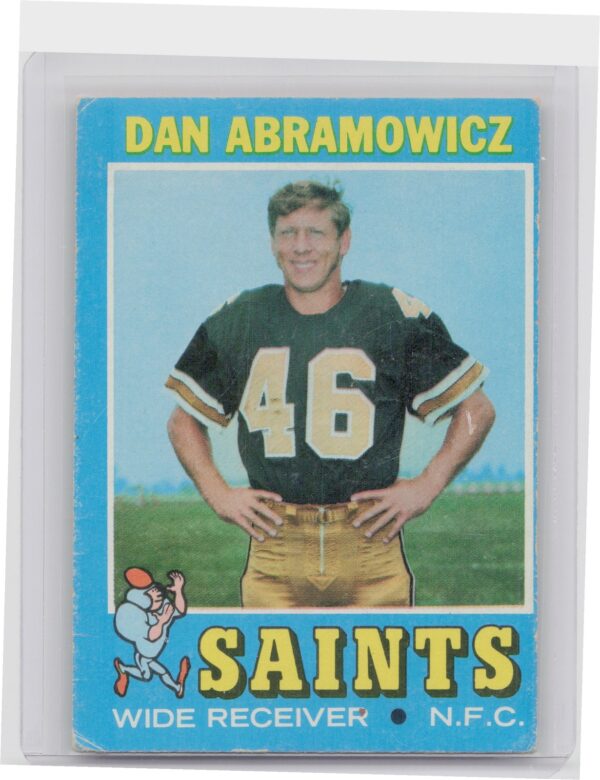 1971 Topps Dan Abramowicz #90 Saints