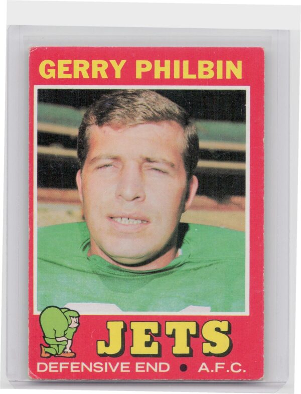 1971 Topps Gerry Philbin #98 Jets