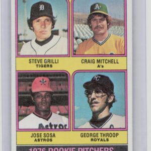 1976 Topps 1976 Rookie Pitchers Grilli / Mitchell / Sosa / Throop RC