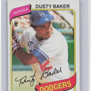 1980 Topps Dusty Baker #255 Dodgers