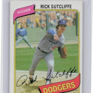 1980 Topps Rick Sutcliffe RC #544 Dodgers