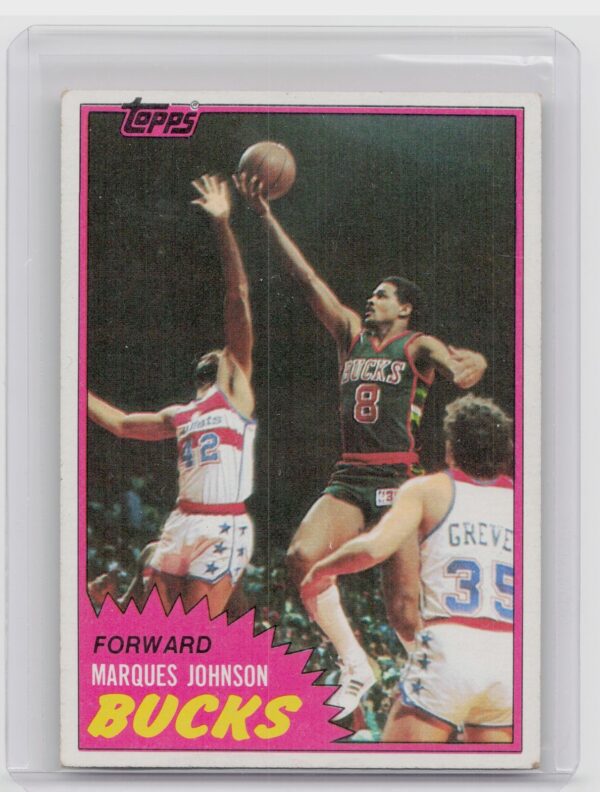 1981-82 Topps Marques Johnson #24 Bucks