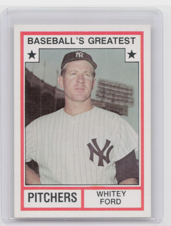 1982 TCMA Baseball's Greatest Pitchers (White Back) Whitey Ford #3 Yankees