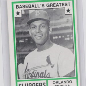 1982 TCMA Baseball's Greatest Sluggers (White Back) Orlando Cepeda #33 Giants