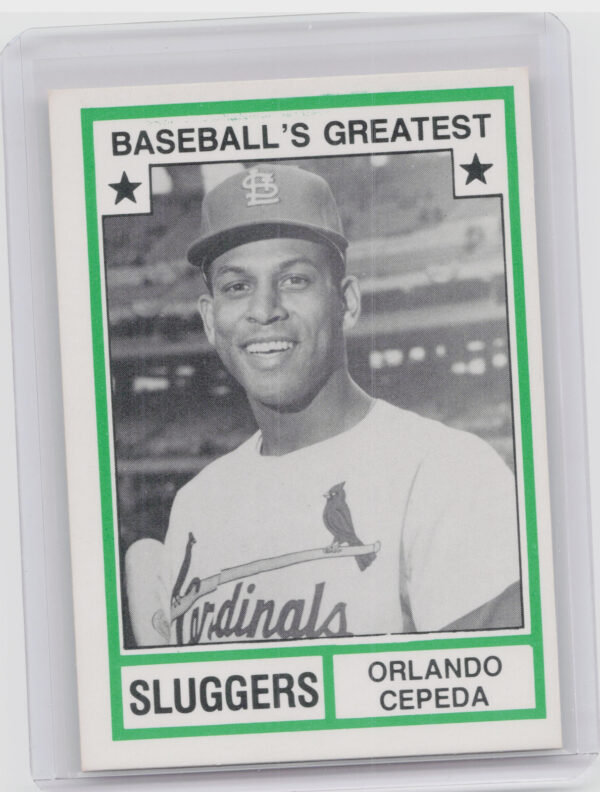 1982 TCMA Baseball's Greatest Sluggers (White Back) Orlando Cepeda #33 Giants