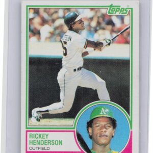 1983 Topps Rickey Henderson #180 Athletics