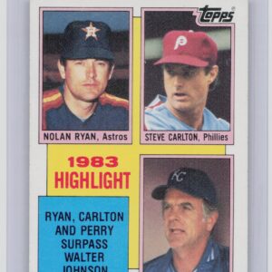 1984 Topps Nolan Ryan / Steve Carlton / Gaylord Perry #4 Royals