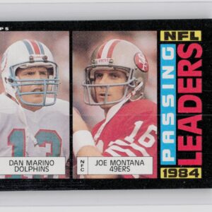 1985 Topps Dan Marino / Joe Montana #192 49ers