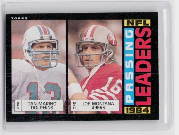 1985 Topps Dan Marino / Joe Montana #192 49ers