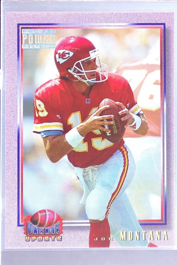 1993 Pro Set Power Update Joe Montana #PMUD10 Chiefs Power Moves