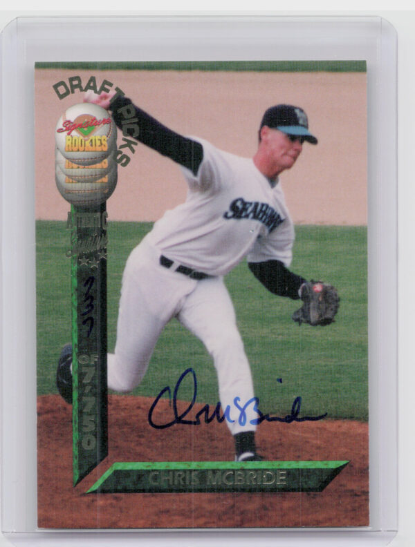 1994 Signature Rookies Draft Picks Chris McBride AU SN7750 #71 Jays Signatures