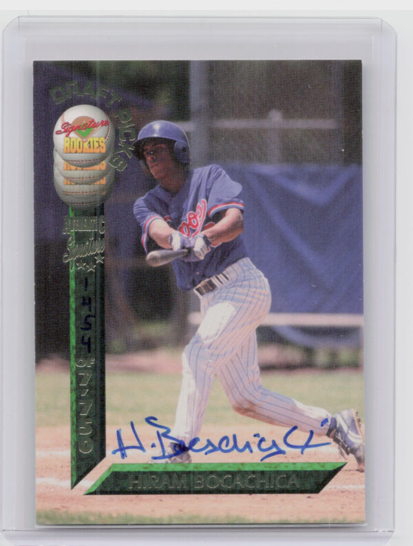 1994 Signature Rookies Draft Picks Hiram Bocachica AU SN7750 #21 Expos Signature