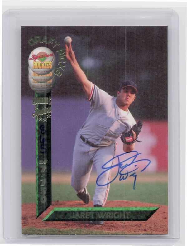 1994 Signature Rookies Draft Picks Jaret Wright AU SN7750 #10 Indians Signatures